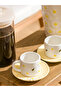 LCW HOME Mixed Printed Porcelain Coffee Cup Set for 2 People 90 ml - 2