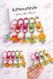 Set of 5 Keychains with Colorful Figures |   Bag Ornament & Daily Accessory - 2