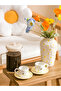 LCW HOME Mixed Printed Porcelain Coffee Cup Set for 2 People 90 ml