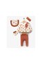 Baby Girl Heart Bow Detailed 5-Piece Bodysuit Set - 2