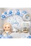 Baby Shower Concept Blue Color Mini Newborn Celebration Party Set Decoration - 4