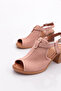 12007-2108 Women's Laser Low Heel Sandals - 4