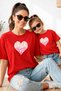Mother Daughter 100% Cotton T-Shirt Mama Mini Mother Daughter Single Price