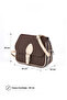 Women's Bag with Cover Detail, Three Compartments, Crossbody, Width: 23 Cm, Length: 19 Cm, Width: 10 cm - 3
