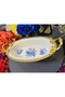 Esterhomedecor Oval Porcelain Serving Dish with Stand - 8