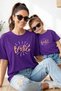 Mother Daughter 100% Cotton T-Shirt Mama Mini Mother Daughter Single Price