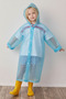 Children's Oversized Raincoat - Unisex Hooded Raincoat - Children's Raincoat with Snap Fasteners - Raincoat