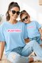 Mother Daughter 100% Cotton T-Shirt Mama Mini Mother Daughter Single Price