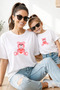 Mother Daughter 100% Cotton T-Shirt Mama Mini Mother Daughter Single Price
