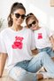 Mother Daughter 100% Cotton T-Shirt Mama Mini Mother Daughter Single Price