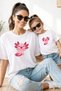 Mother Daughter 100% Cotton T-Shirt Mama Mini Mother Daughter Single Price