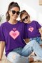 Mother Daughter 100% Cotton T-Shirt Mama Mini Mother Daughter Single Price