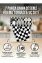 7-Piece Professional Cake Decorating Set - 5 Steel Piping Tips + Adapter + Washable Cream Bag