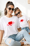 Mother Daughter 100% Cotton T-Shirt Mama Mini Mother Daughter Single Price