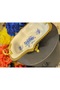 Esterhomedecor Oval Porcelain Serving Dish with Stand - 3