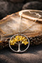 Women's Citrine Steel Chain Tree of Life Money, Abundance Necklace (Gift, Special Occasions) Trend Fashion - 2