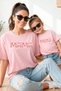 Mother Daughter 100% Cotton T-Shirt Mama Mini Mother Daughter Single Price