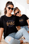 Mother Daughter 100% Cotton T-Shirt Mama Mini Mother Daughter Single Price