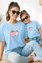 Mother Daughter 100% Cotton T-Shirt Mama Mini Mother Daughter Single Price