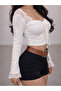 Women's Crop Blouse Stylish Design Body-Fitting Cut Daily Use - 2