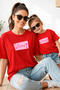 Mother Daughter 100% Cotton T-Shirt Mama Mini Mother Daughter Single Price