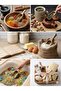15 cm Natural Wooden Multi-Purpose Food and Spice Scoop - Legume Flour Sugar Spoon - 4