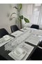 Linen Textured Luxury French Lace American Set/12 People-13 Pieces