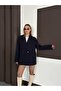 Kadın Lacivert Basic Blazer Ceket