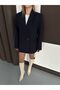 Kadın Lacivert Basic Blazer Ceket - 2