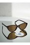 Catty |   Cat Eye Cat Eye Slanted Frame Sunglasses Modern Design - 3