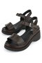, Women's Genuine Leather Heeled Sandals 161992Z64028 Brown - 5