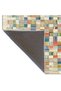 Multicolor Cube Patterned Woven Flooring and Washable Carpet miravip9459 - 5