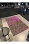Framed Purple Color Patterned Modern Patterned Woven Base and Decorative Washable Carpet Miravip8631 - 2