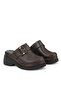 , Women's Genuine Leather Heeled Slippers 161992Z64030 Brown - 2