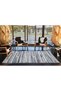 Gray Plain Striped Patterned Modern Patterned Woven Base Washable Carpet Miravip8399 - 3
