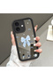 Compatible with iPhone 16, Ribbon Patterned Mirrored Silicone Phone Case