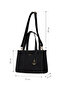 Women's Shoulder Bag Black Cn7516T – Casual and Stylish Design, Lightweight and Convenient - 6