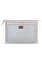 Ocean Bloom Raffia Lightweight Sustainable Laptop Sleeve Bag