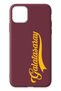 iPhone 11 Pro Compatible Handwritten Burgundy Silicone Licensed Phone Case