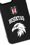 iPhone 15 Pro Compatible College Lettering Eagle Black Silicone Licensed Phone Case - 2