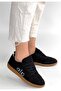 Lendo Black Suede Lace-Up Sneakers - 3