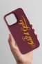 iPhone 15 Pro Max Compatible Solo Il Gala Burgundy Silicone Licensed Phone Case - 3