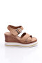 1012-24170 Women's Cross-Strapped Mega Thick Sole Sandals