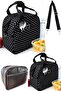 Licensed Lunch Box Waterproof Food Carrying Bag with Strap 8Lt Polka Dot - 2