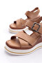 1012-24170 Women's Cross-Strapped Mega Thick Sole Sandals - 4