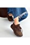 Rimay Brown Leather Beaded Sneakers - 4