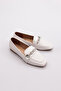 5002-23Y Women's Silver Ballerinas with Stone Accessories - 2