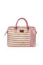 Blush Bloom Raffia Lightweight Sustainable Laptop Bag - 4