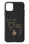 iPhone 11 Pro Max Compatible Ataturk Signature Black Silicone Licensed Phone Case