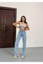 Women's High Waist Wide Leg Jeans Palazzo Trousers - 5